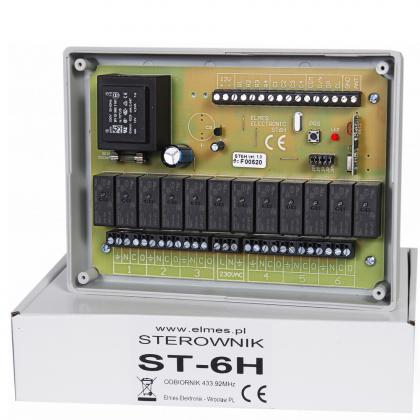 ST6H - sterownik modułowy do 6 rolet.