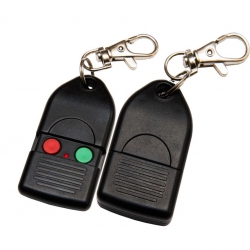 2 CHANNEL KEYFOB TRANSMITTER WITH BUTTON COVER