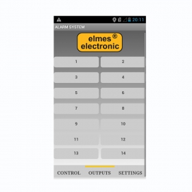 Aplikacja Elmes Elektronik do obsługi centrali na telefon z systemem android.