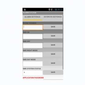 Aplikacja Elmes Elektronik do obsługi centrali na telefon z systemem android.