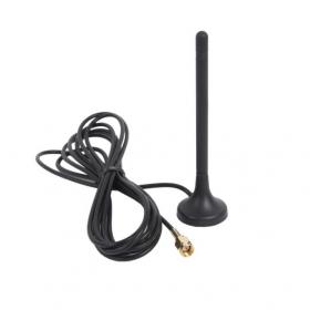 GSM antenna for GSM module. Coaxial wire 2,5m long, SMA plug.